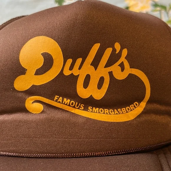 Rare Vintage Duff's Brown and Gold Trucker Hat - Picture 4 of 15